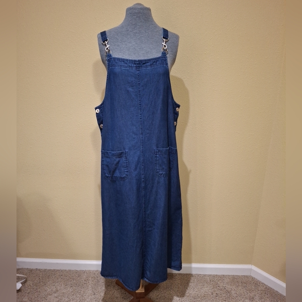 90s Y2K Denim Overalls Dress